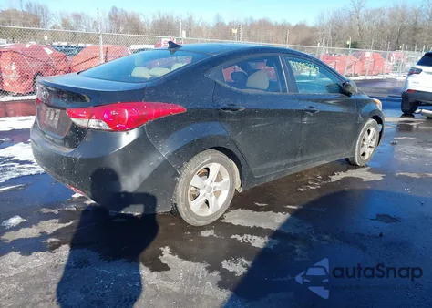 2012 Hyundai Elantra Gls (Ulsan Plant) from USA, damaged, VIN KMHDH4AEXCU373194